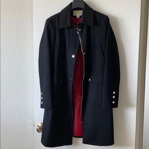 Talbots Black Wool Coat